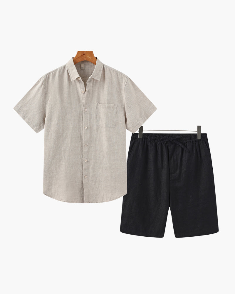 Completo in lino (pantaloncini)
