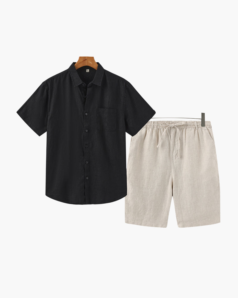 Completo in lino (pantaloncini)