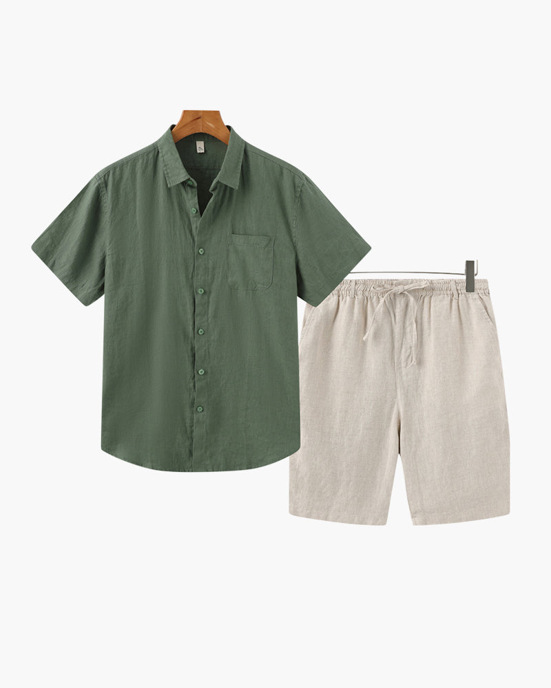 Completo in lino (pantaloncini)